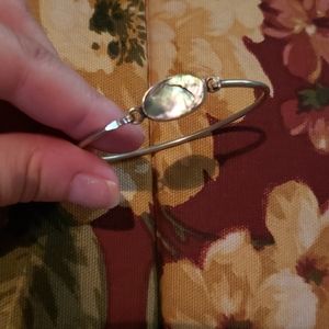 Vintage 925 abalone bracelet